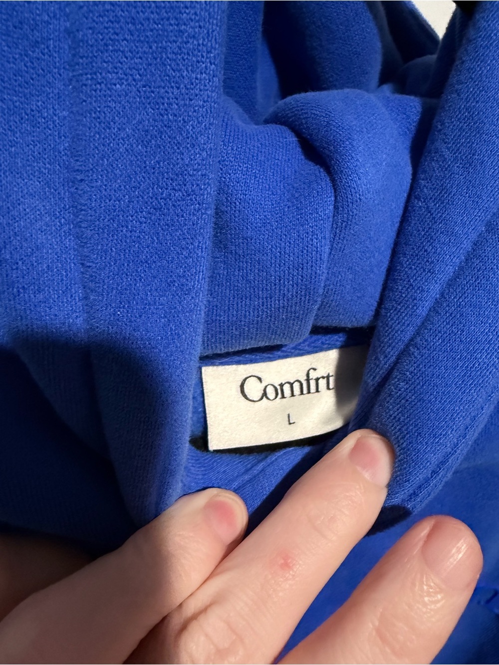 Comfrt Cobalt Blue Hoodie - Picture 4 of 4
